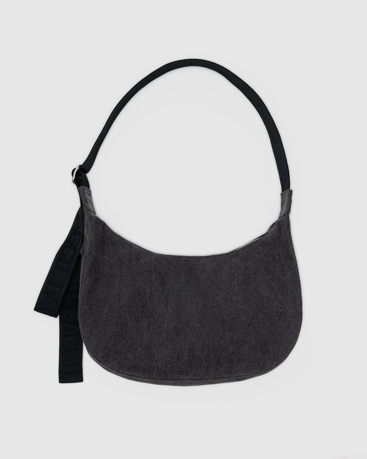 Medium Denim Crescent Bag