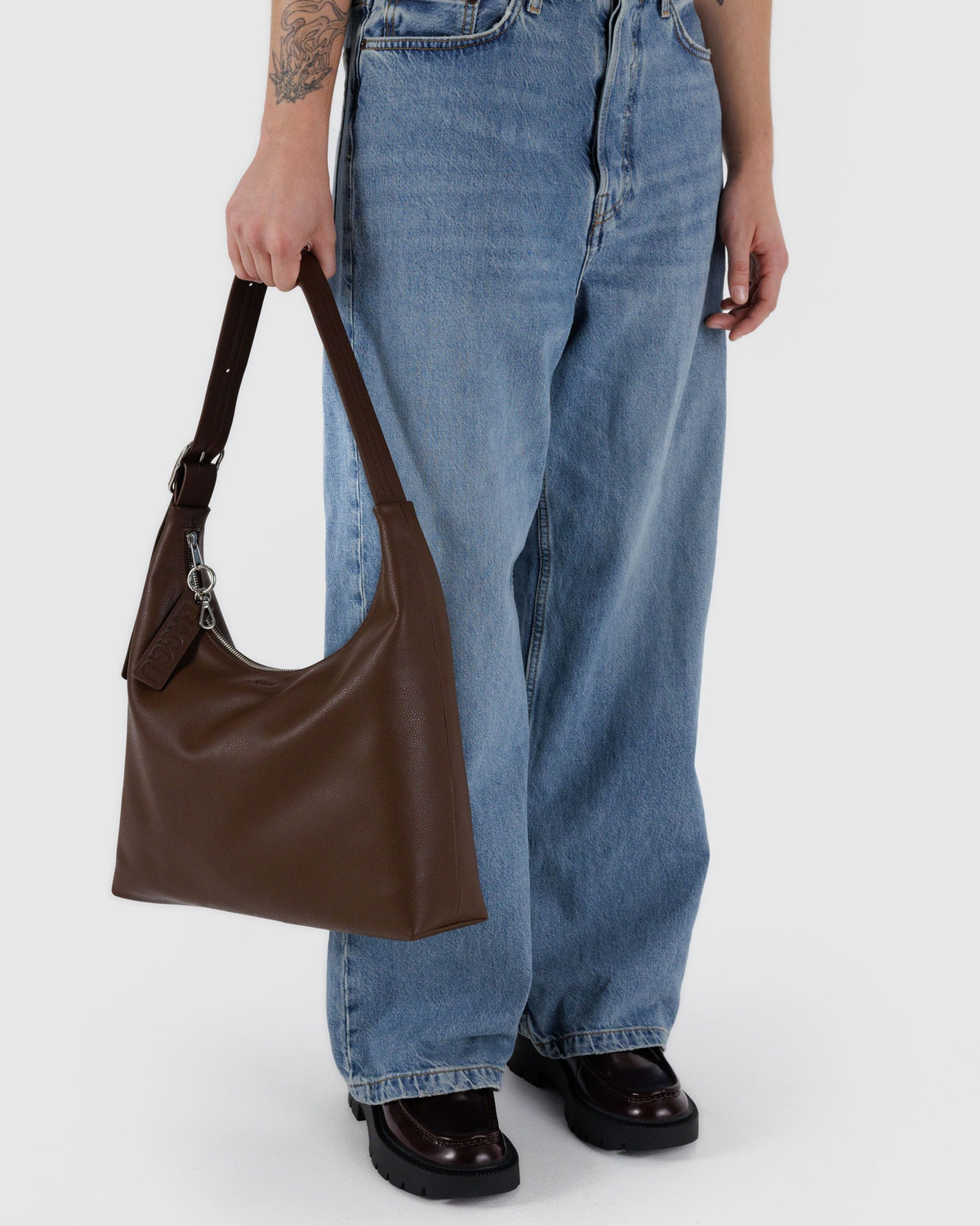 Recycled Leather Shoulder Bag - Image 3